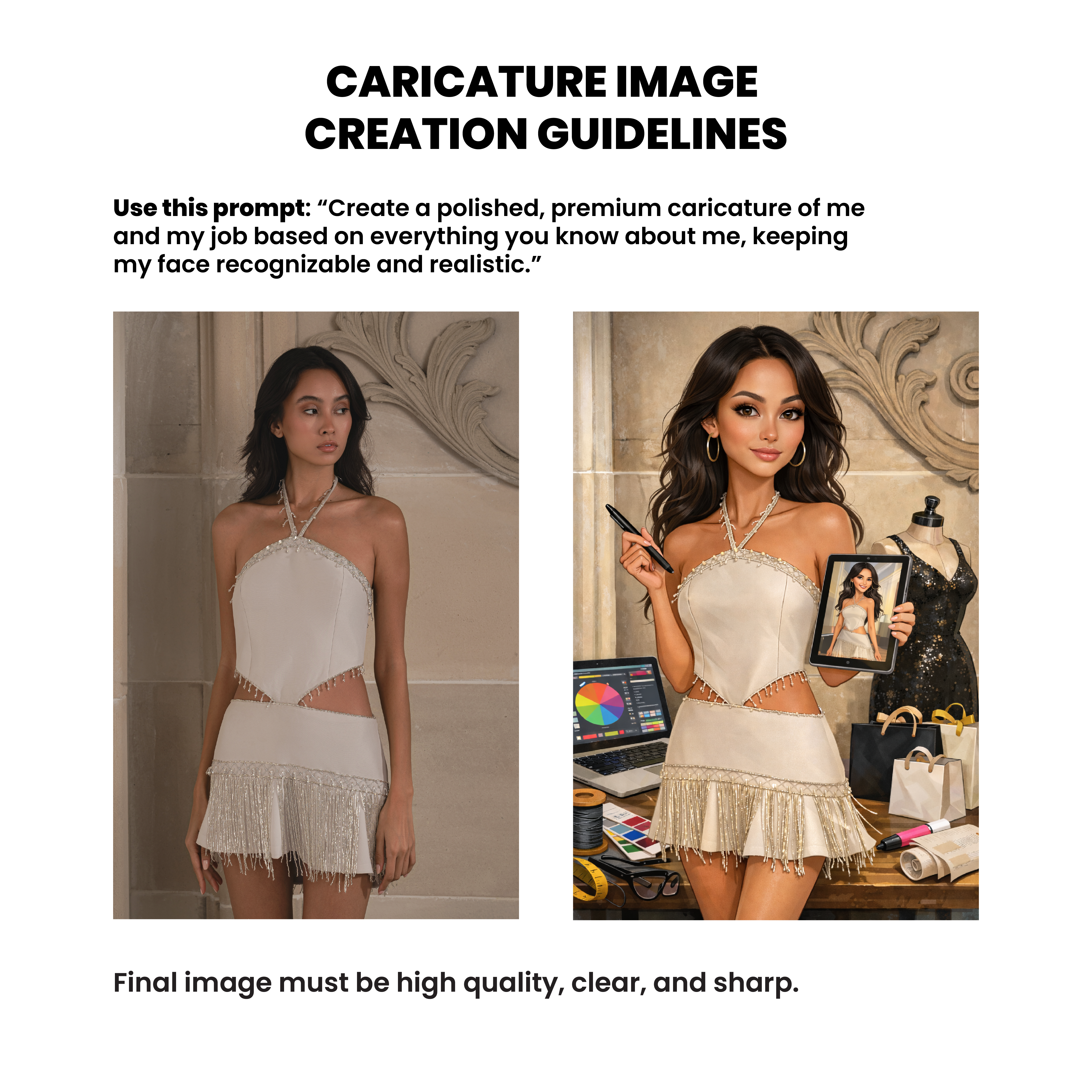 Your AI Caricature - Custom Mirror Case