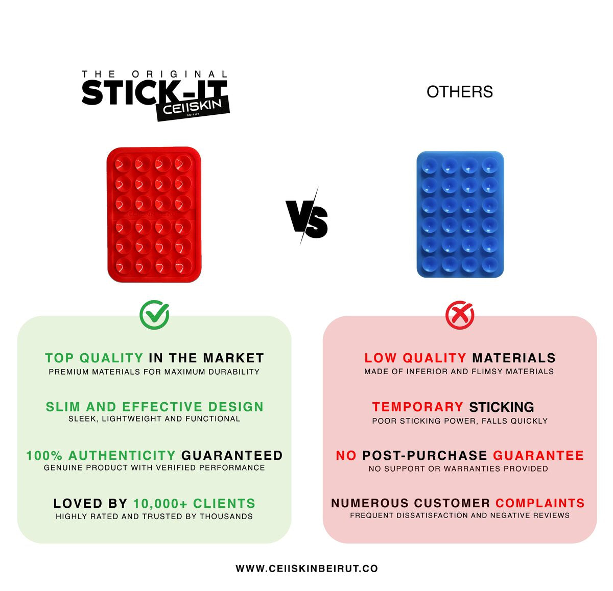 Viral Stick-it®™ By CellSkin Beirut Phone Holder