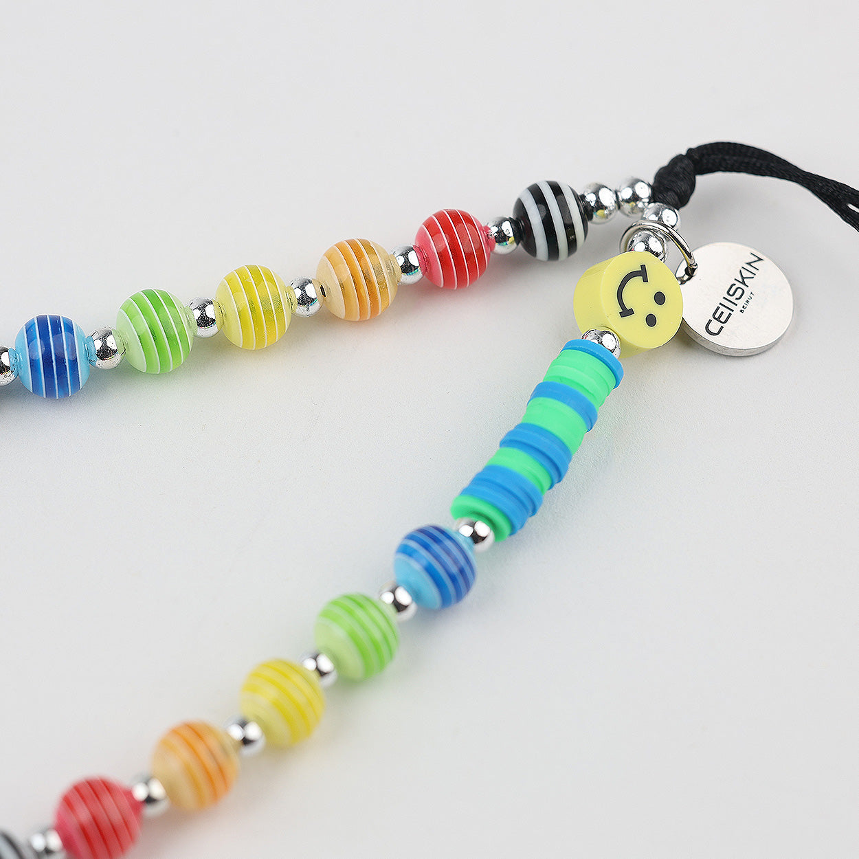 Stripes & Smiles - Beaded Strap