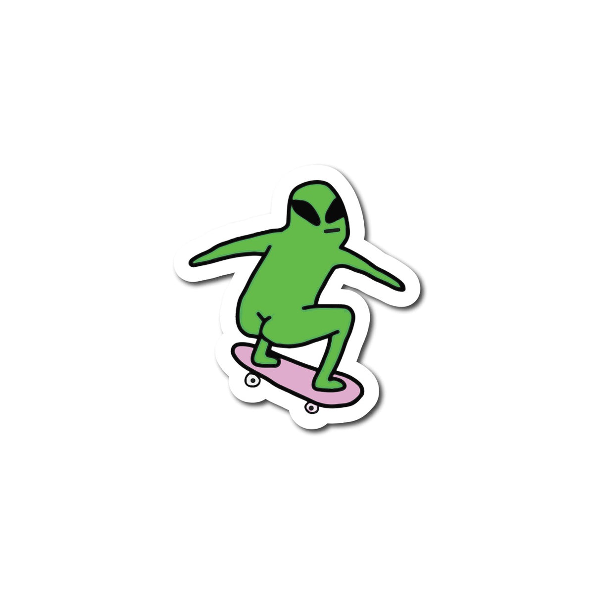 Alien Skater Sticker – CellSkin Beirut
