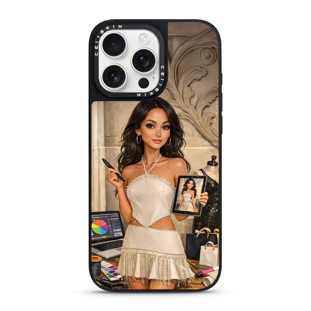 Your AI Caricature - Custom Mirror Case