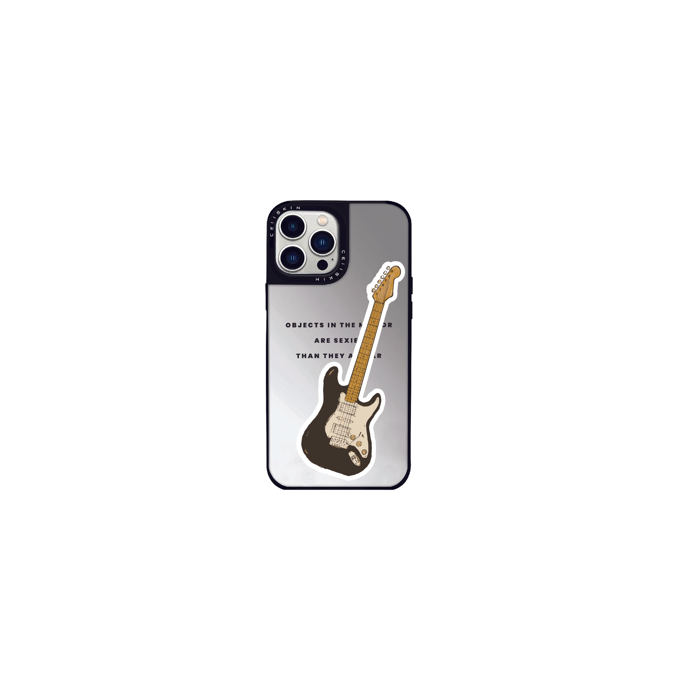 Black Guitar Sticker