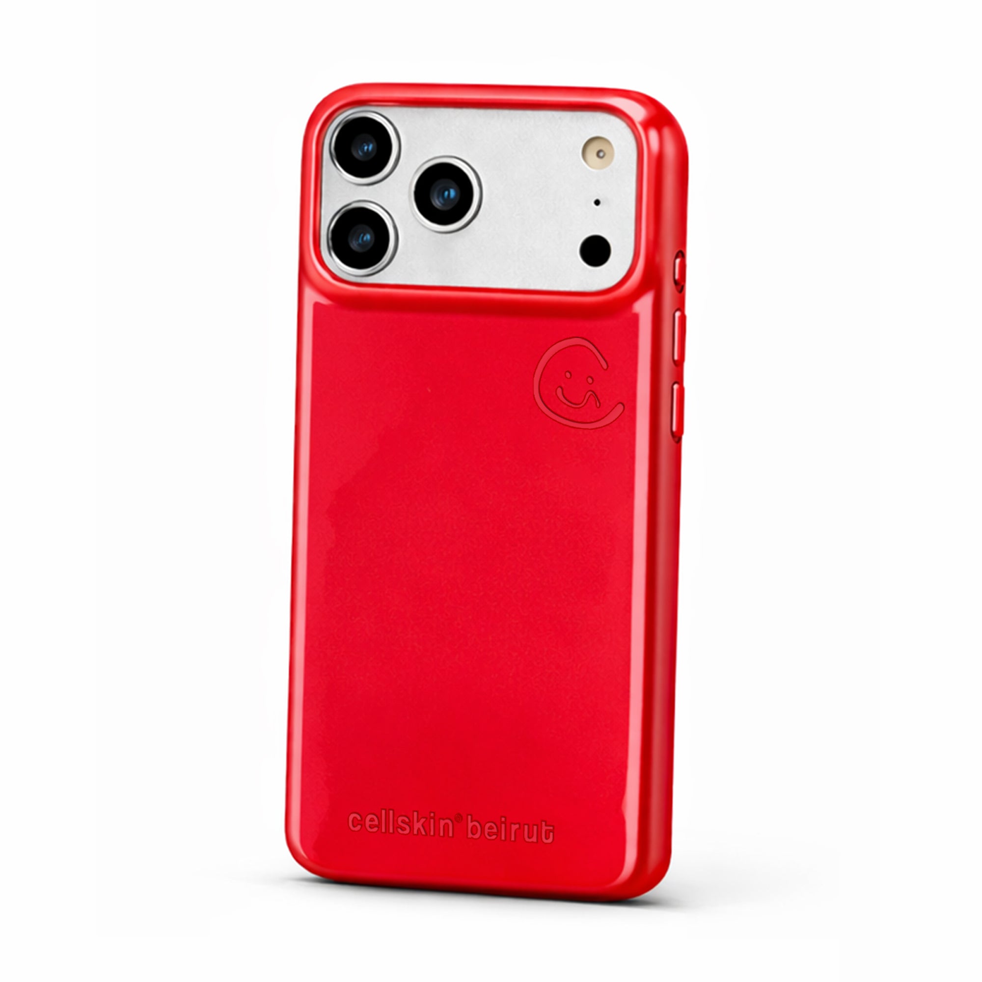 Sculpt Red - Leather Phone Case