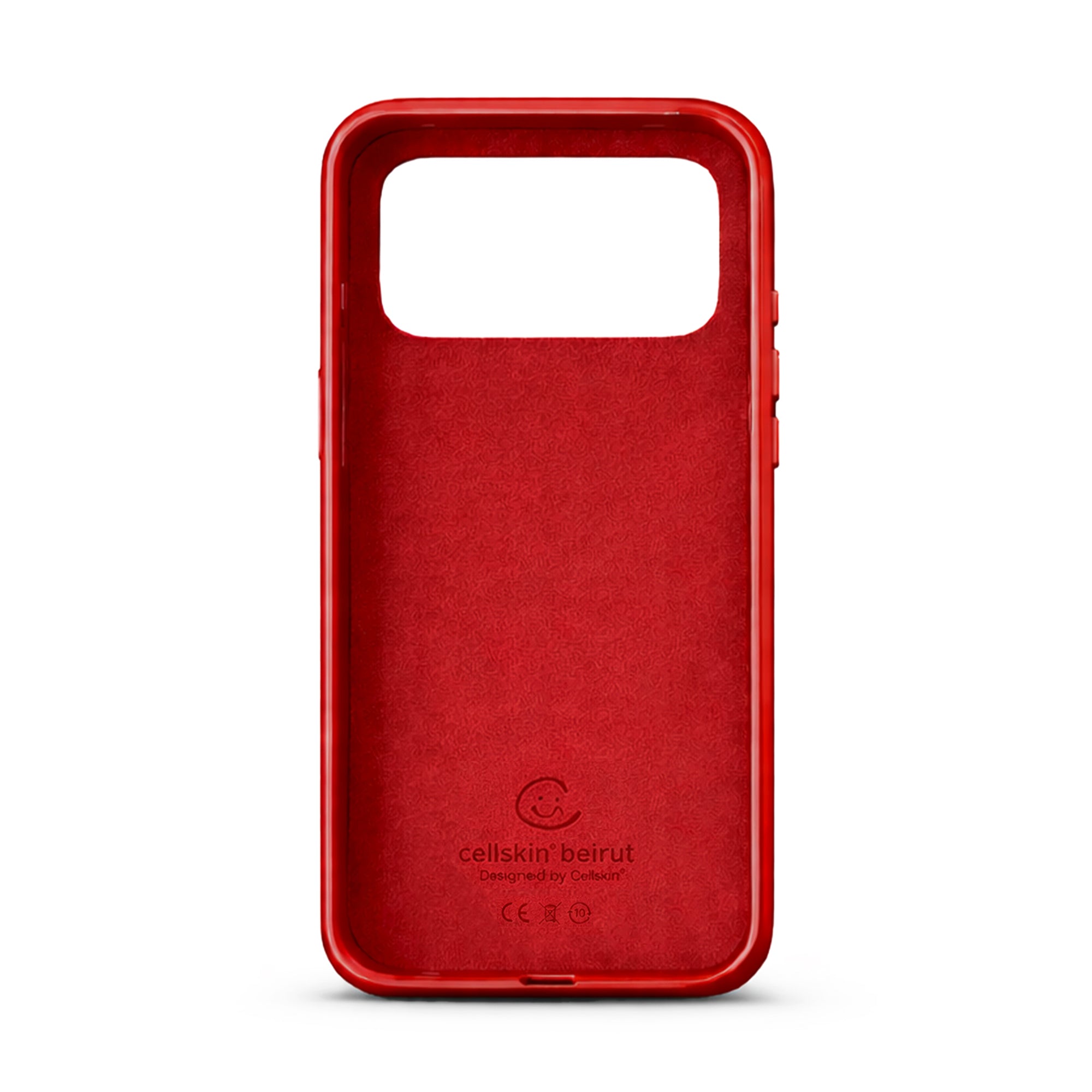 Sculpt Red - Leather Phone Case